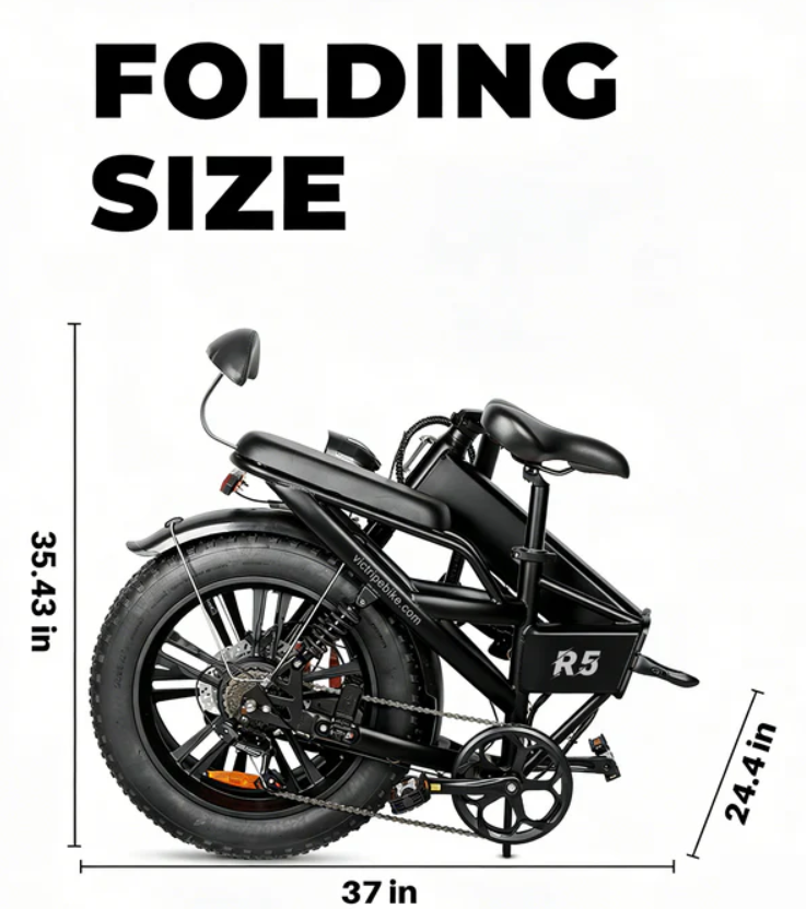 Folding Electric Bicycle VICTRIP R5 45km/h 100km